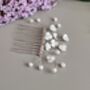 Pearl Floral Bridal Hair Comb, thumbnail 2 of 8