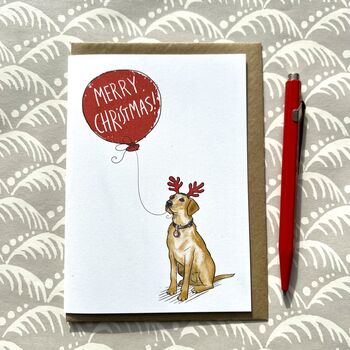 Labrador Christmas Card, 3 of 9