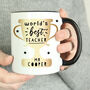 Personalised Worlds Best Teacher Mug, thumbnail 1 of 6