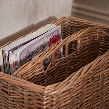 Tall Wicker Magazine Rack, 4 of 4