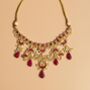 Magenta Kundan Set, thumbnail 1 of 7