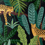 Tropical Rectangle Soft Cushion With Leopard Themed, thumbnail 2 of 12