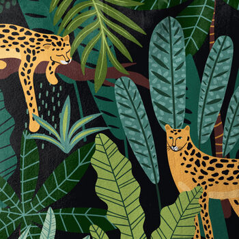 Tropical Rectangle Soft Cushion With Leopard Themed, 2 of 12