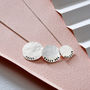 Personalised Triple Hammered Disc Necklace, thumbnail 4 of 9