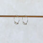 Sterling Silver Nugget Hoops, thumbnail 2 of 7