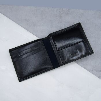 Personalised Men's Rfid Leather Trifold Wallet, 4 of 6