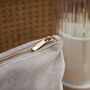 Personalised Zodiac Large Taupe Velvet Bag, thumbnail 3 of 5