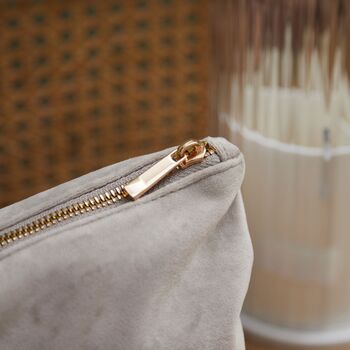 Personalised Zodiac Large Taupe Velvet Bag, 3 of 5