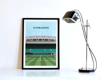 Contemporary Wimbledon Tennis Print Gift: Centre Court, 6 of 6
