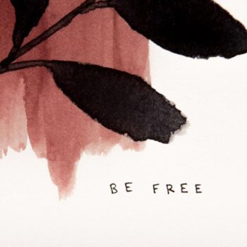 Be Free Botanical Print, 4 of 5