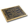 Personalized Brass Ornate Memorial Gift Plaque, thumbnail 1 of 7