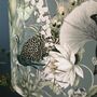 Darcy Botanical Grey Velvet Drum Lampshades, thumbnail 7 of 12