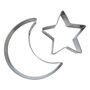 Islamic Moon And Star 2pc 10cm Metal Cookie Cutters, thumbnail 2 of 3