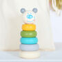 Wooden Animal Stacking Toy With Personalised Bag, thumbnail 5 of 5
