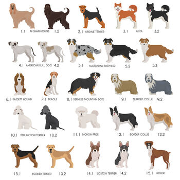Peronalised Dog Breed Fridge Magnet, 2 of 12