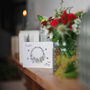 Fresh Flower Christmas Posy With Card And Vase Gift, thumbnail 4 of 5