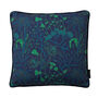 Sea Holly Blue Botanical Patterned Cotton Cushion, thumbnail 4 of 6