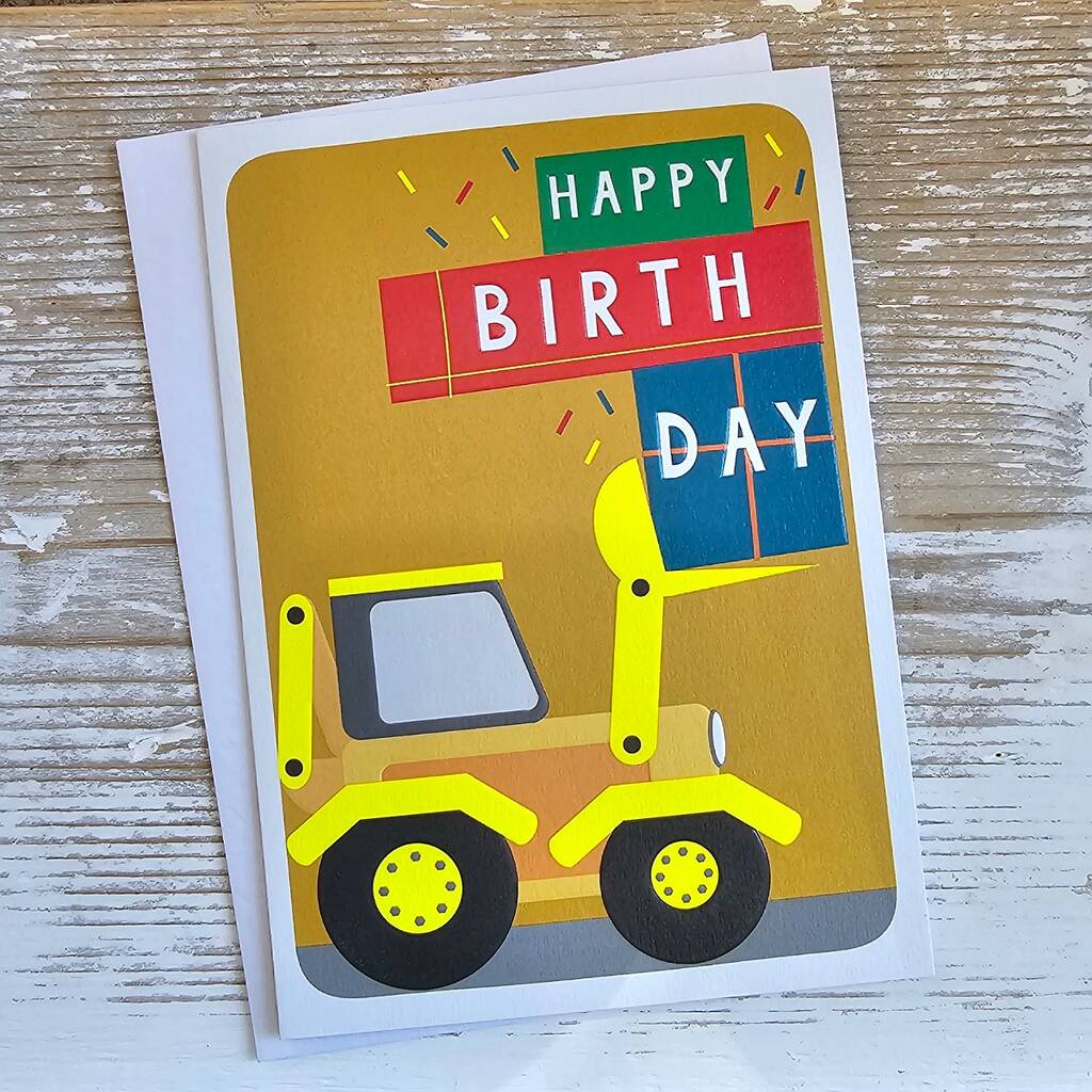 'Happy Birthday' Digger Birthday Card