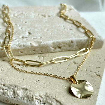 Dana Muilti Chain Pendant Necklace, 2 of 3