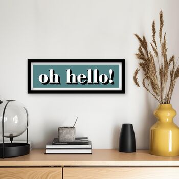 Framed Oh Hello Hallway Print, 5 of 12