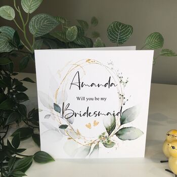 Personalised Will You Be My Bridesmaid Card, 2 of 5