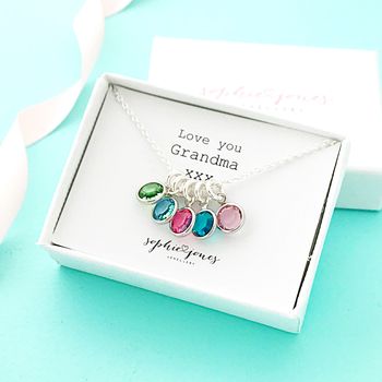 Love You Mummy Birthstone Necklace, 2 of 4