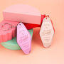 Home Sweet Home Valentines Retro Keyring, thumbnail 2 of 5