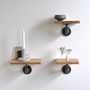 Set Of Three Reclaimed Wood Pipe Shelves, thumbnail 4 of 7