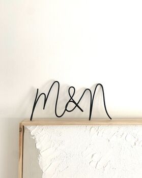 Couples Initials Wire Sign, 3 of 4