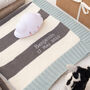 Unisex Mono Stripe Baby Blanket, thumbnail 1 of 11