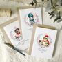 Funny Pun Christmas Cards, Multi Pack Of 12, Eco Friendly Plantable Wildflower, thumbnail 1 of 4