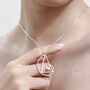 Fibonacci Golden Spiral Pendant Necklace, thumbnail 2 of 11