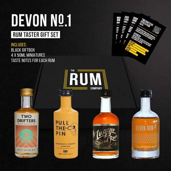 Devon Rum Taster Set Gift Box One, 4 of 5