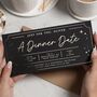 Personalised Gold Foil Dinner Date Gift Voucher, thumbnail 1 of 9