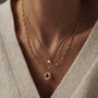 9ct Gold Molten Orb Initial Necklace, thumbnail 7 of 8
