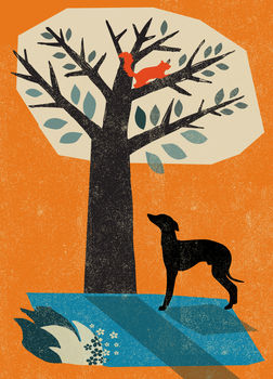 Whippet/Lurcher Dog Card, 2 of 2