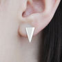 Sterling Silver Diamond Two Way Earring Jackets, thumbnail 3 of 6