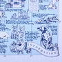 London Dog Map Tea Towel, thumbnail 7 of 9