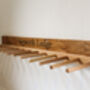 Engraved Oak Welly Boot Rack, thumbnail 2 of 8