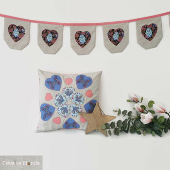 Bug Bunting Pink And Grey Insects For Kids Bedroom, 2 of 11