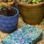 Garden Kneeler / Kneeling Pad Cottage Garden Teal, thumbnail 5 of 5