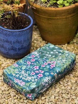 Garden Kneeler / Kneeling Pad Cottage Garden Teal, 5 of 5