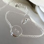 Personalised Sterling Silver Faceted Disc Bracelet, thumbnail 2 of 9