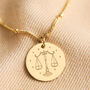 Personalised Satellite Chain Zodiac Pendant Necklace, thumbnail 3 of 10