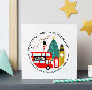 Christmas In London Personalised Cards, 2 of 2