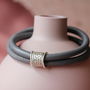Just Because Leather And Story Personalised Bracelet, thumbnail 2 of 7