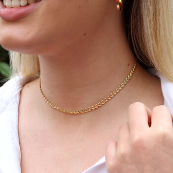 Personalised Silver Or Gold Plated Heart Chain Necklace, 2 of 6
