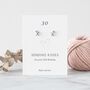 30th Birthday Kisses Sterling Silver Stud Earrings, thumbnail 1 of 6