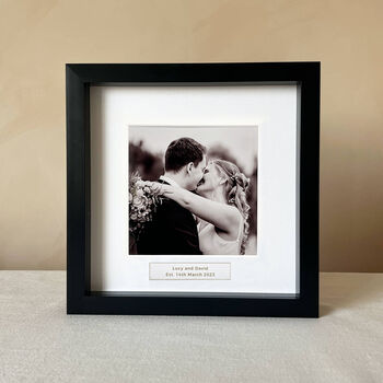 Personalised Wedding Gold Foil Photo Frame, 2 of 3