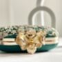Roselyn Green Embroidered Clutch Bag, thumbnail 2 of 6